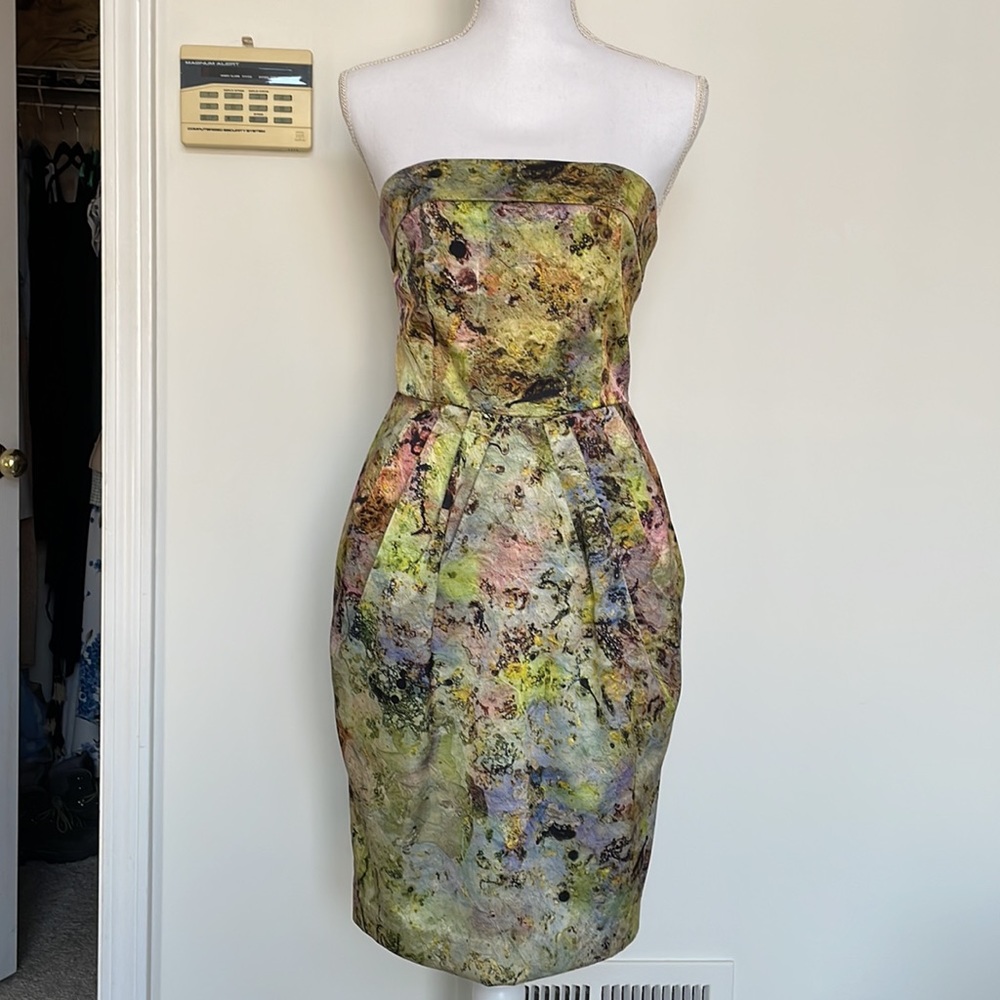 Anthropologie McGinn “Cooling Magma” Dress size 2 has POCKETS!
